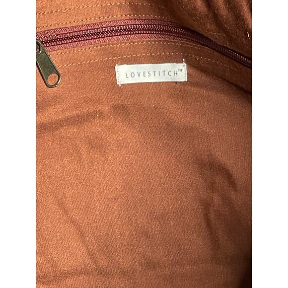 Lovestitch Woven Beaded Aztec Tote Bag NEW - Picture 3 of 9